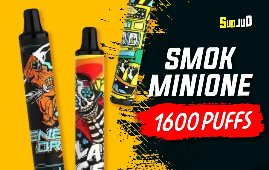 บุหรี่ไฟฟ้าใช้แล้วทิ้ง SMOK MINIONE 1600 สูบได้ยาวนาน กลิ่นชัด ใช้งานง่าย ไม่ต้องชาร์จ