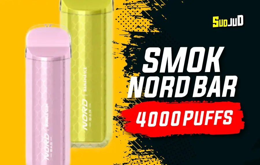 SMOK NORD BAR 4000 พัฟ พอดใช้แล้วทิ้งขนาดพกพา กลิ่นชัด ดีไซน์เรียบหรู