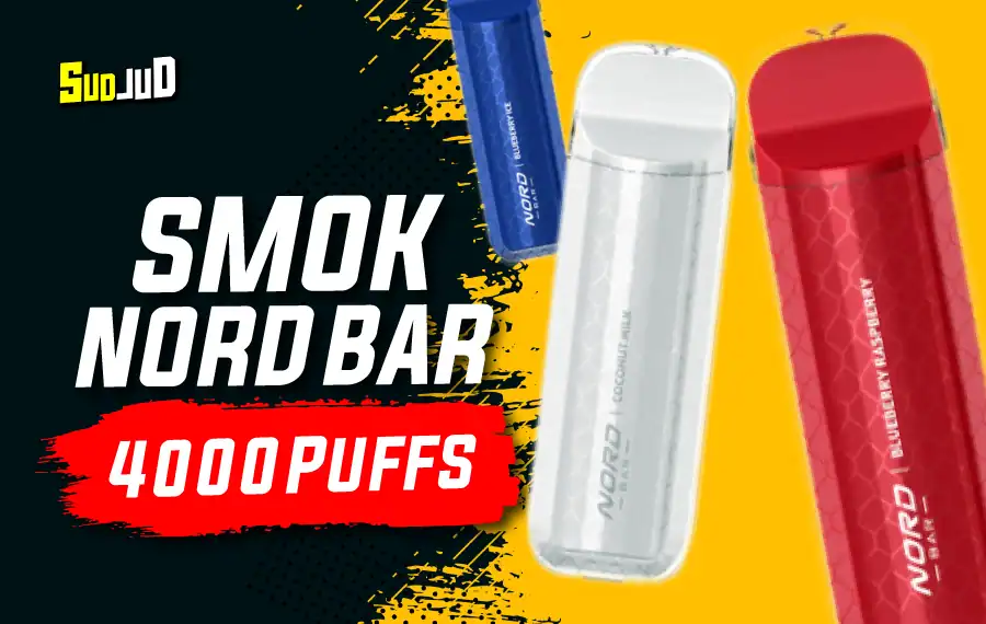 พอดใช้แล้วทิ้ง SMOK NORD BAR 4000 Puff สูบได้จุใจในขนาดกระทัดรัด กลิ่นแน่นทุกคำ เหมาะกับผู้เริ่มต้นถึงมือโปร