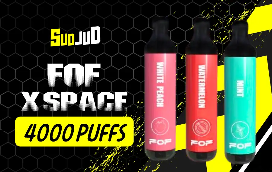 FOF X SPACE 4000 Puff ราคาสุดคุ้ม กลิ่นหลากหลาย ใช้งานยาวนาน