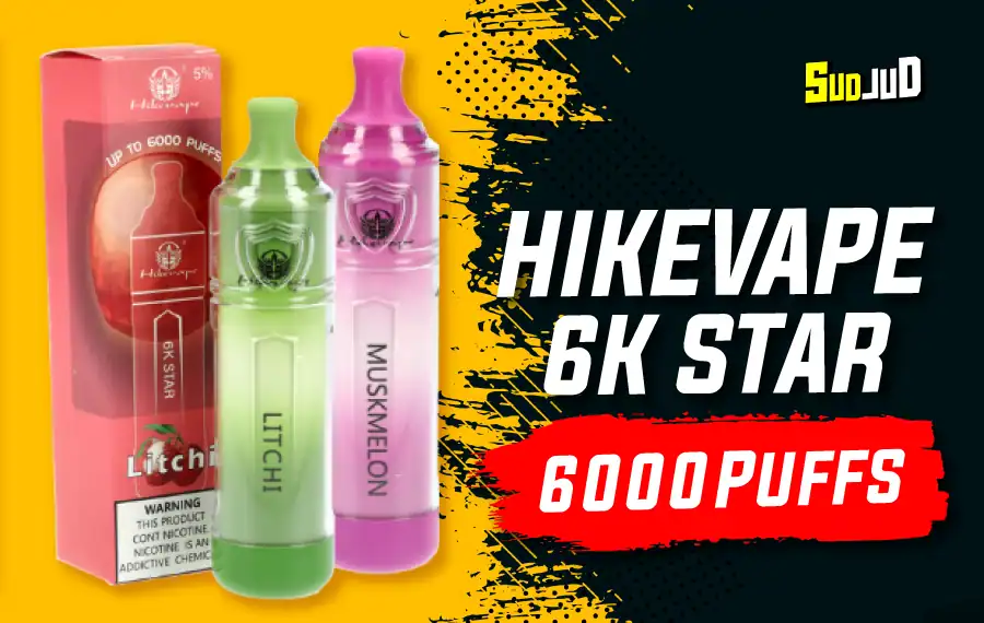 HikeVape 6K Star 6000 Puffs พอตใช้แล้วทิ้ง ราคาประหยัด