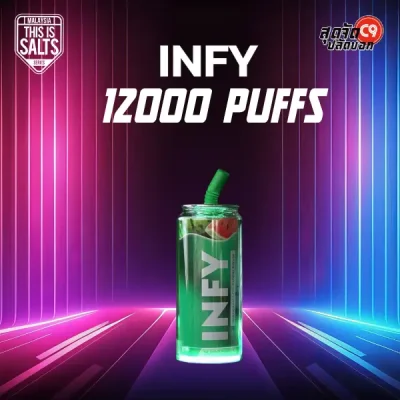 INFY 12000 Puffs Watermelon Bubblegum – หวานแหลมแบบหมากฝรั่งแตงโมที่เคยเคี้ยวตอนเด็ก