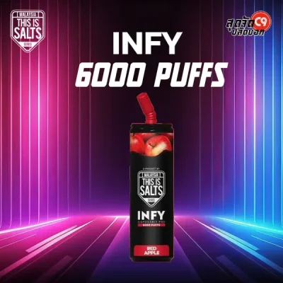 infy 6000 puffs red apple