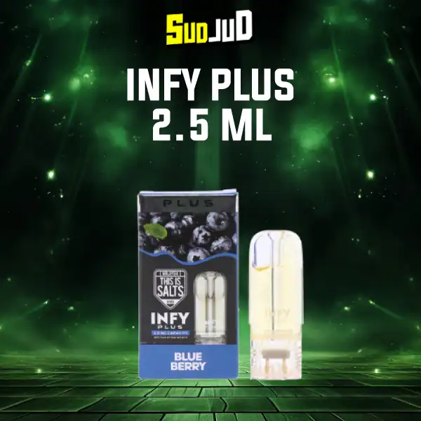 หัวพอต infy plus 2.5ml blueberry บลูเบอร์รี่ หอมหวานอมเปรี้ยว สดชื่นแบบผลไม้แท้