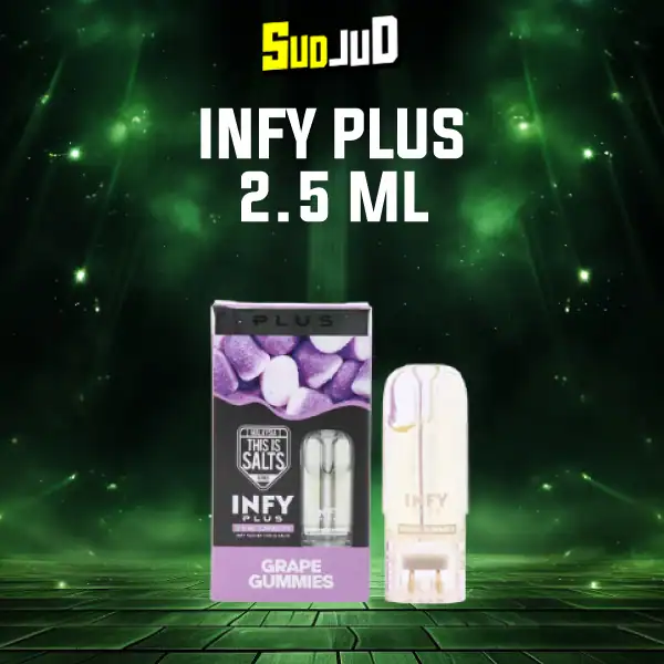 หัวพอต infy plus 2.5ml grape gummies เยลลี่องุ่น กลิ่นเจลลี่หนึบหนับ หวานชัด