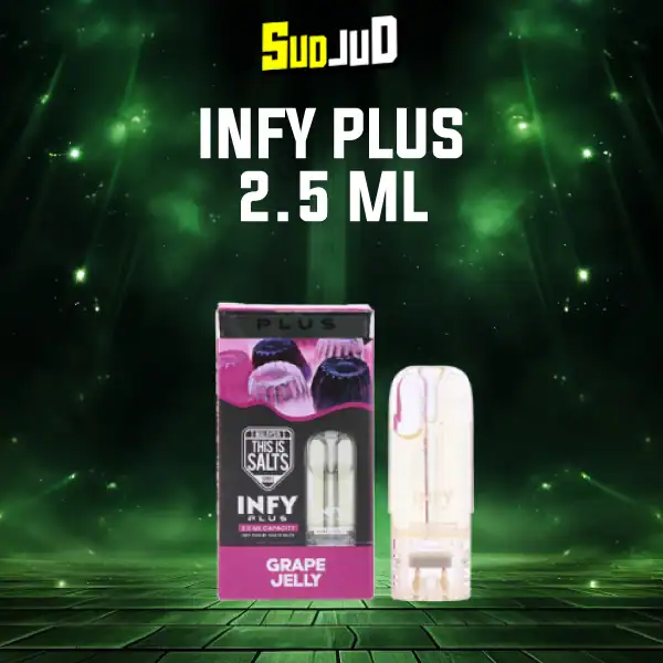 หัวพอต infy plus 2.5ml grape jelly เยลลี่องุ่นเนียน นุ่มละมุน หอมหวานแนวขนม