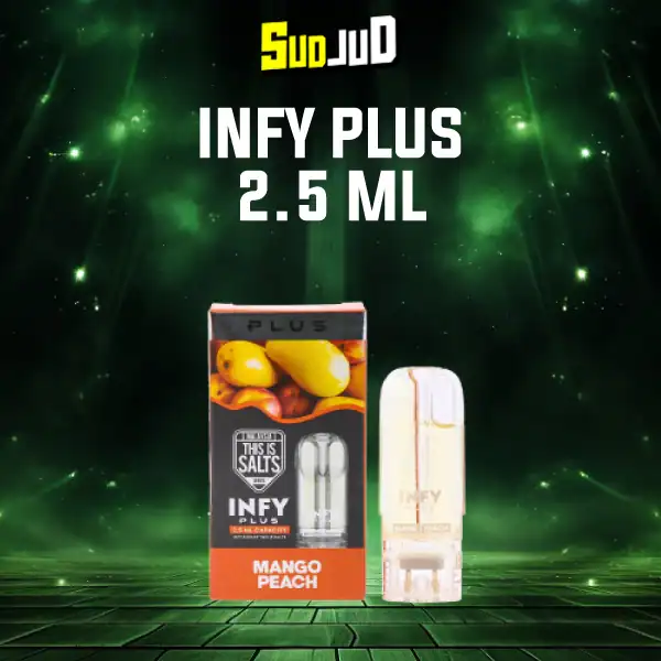 หัวพอต infy plus 2.5ml mango peach มะม่วงพีช หอมหวานสดใส ผลไม้คู่ฮิต