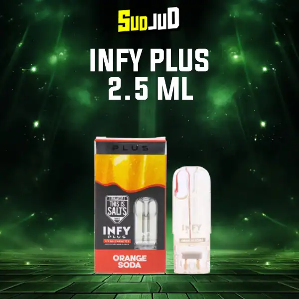 หัวพอต infy plus 2.5ml orange soda น้ำส้มโซดา ซ่าหวาน เปรี้ยวสดชื่น