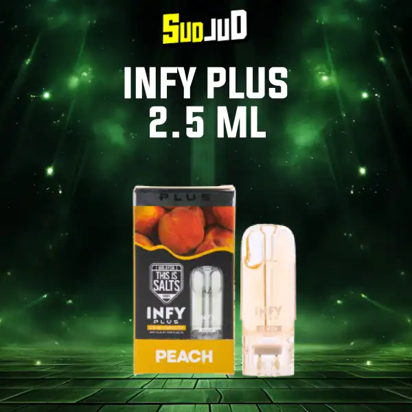 หัวพอต infy plus 2.5ml peach พีช หอมหวานละมุน ผลไม้ชัด