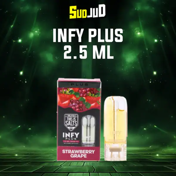 หัวพอต infy plus 2.5ml strawberry grape สตรอว์เบอร์รี่องุ่น ผลไม้คู่ หอมหวานสดใส