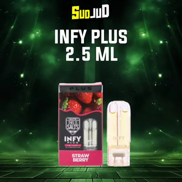 หัวพอต infy plus 2.5ml strawberry สตรอว์เบอร์รี่ หวานอมเปรี้ยว กลิ่นสดชื่น