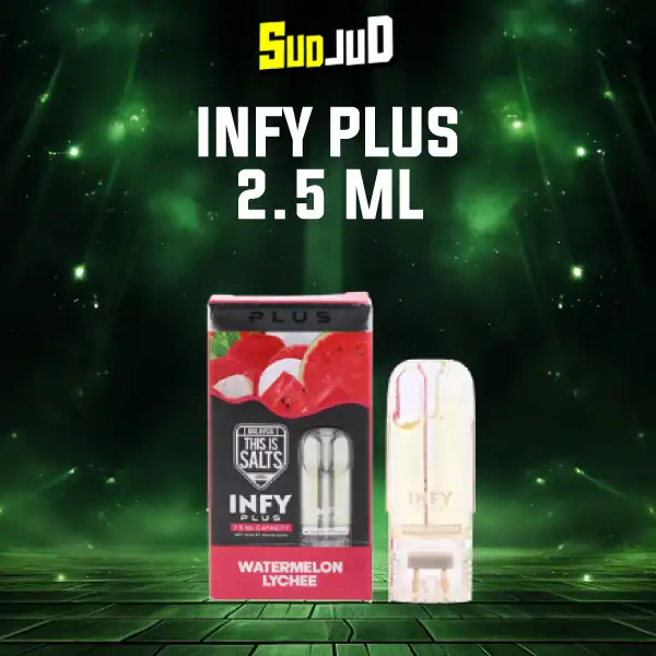 หัวพอต infy plus 2.5ml watermelon lychee แตงโมลิ้นจี่ หวานฉ่ำ สดชื่นแนวผลไม้รวม