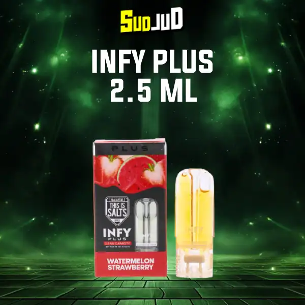 หัวพอต infy plus 2.5ml watermelon strawberryแตงโมสตรอว์เบอร์รี่ หอมหวานลงตัว สดใสทุกคำ