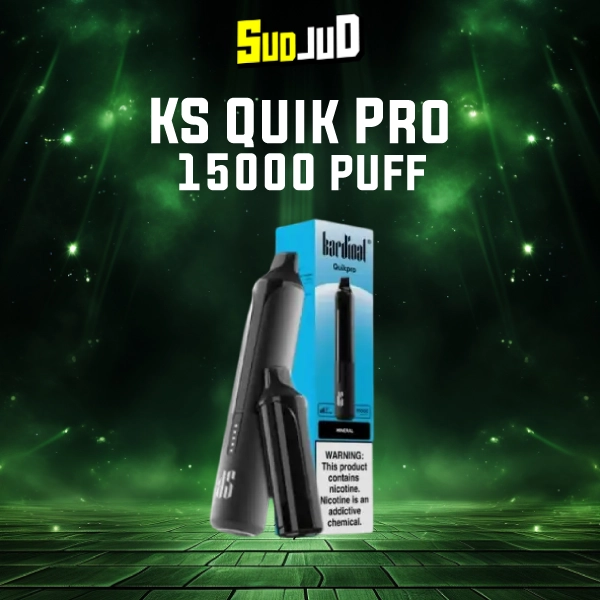 พอตใช้แล้วทิ้ง ks quik pro 15000 puffs Mineral กลิ่นน้ำแร่ธรรมชาติ สดชื่นแบบสะอาด คลีน ไม่หวาน