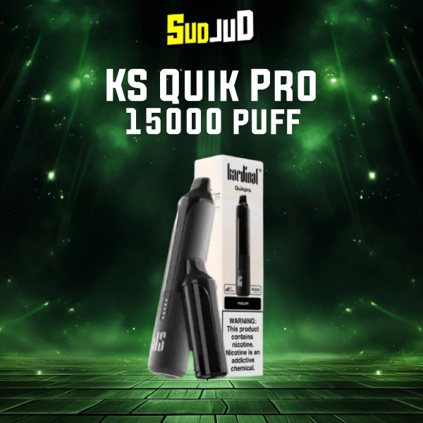 พอตใช้แล้วทิ้ง ks quik pro 15000 puffs Yogurt โยเกิร์ตหอมละมุน นมเปรี้ยวหวาน รสชาติกลมกล่อม