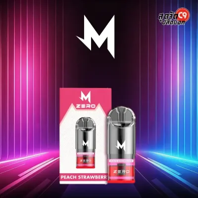 หัวพอตมาโบ Peach Strawberry Nic หวานละมุน มีพีชเด่น สตรอเบอรี่นุ่ม