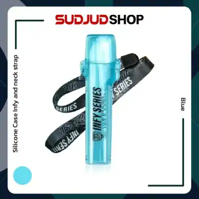 Silicone Case Infy and neck strap (Blue)