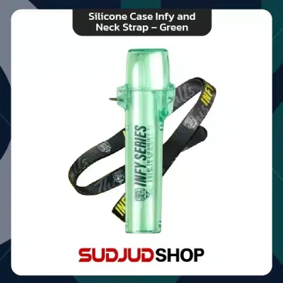 Silicone Case Infy and Neck Strap – Green