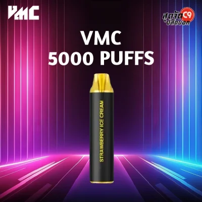 VMC 5000 Puff Strawberry Ice Cream – หวานนุ่มละมุน เหมือนไอศกรีมเย็นๆ ละลายใจ