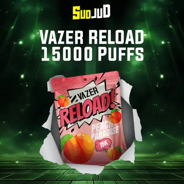 vazer reload 15k peach paradise พีชหอมละมุน หวานนุ่ม สูบสบาย