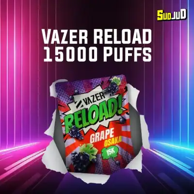 หัว vazer reload 15k grape osaka องุ่นสายญี่ปุ่น หวานนุ่ม มีความหอมละมุนเป็นเอกลักษณ์ เย็นเบา ๆ