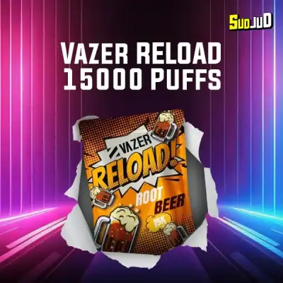 หัว vazer reload 15k rootbeer ซ่าสดชื่น หอมหวานเหมือนน้ำรูทเบียร์จริง ๆ ปลายเย็นพอดี