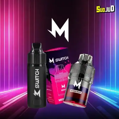 M Switch 15000 Puffs กลิ่น Mixberry | รวมความอร่อยของเบอร์รี่นานาชนิดไว้ในที่เดียว ให้รสชาติหวานซ่อนเปรี้ยวที่หลากหลายมิติ หอมฟุ้งทุกคำที่สูบ เย็นสดชื่นกำลังดี