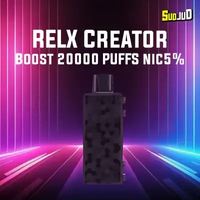relx creator boost 20000 nic5 grape องุ่น: รสชาติองุ่นเข้มข้นที่ทรงพลังและลึกล้ำ ดั่งไวน์ที่ผ่านการบ่มเพาะมาอย่างยาวนาน สง่างามและน่าเกรงขาม