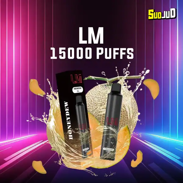 lm 15000 puffs กลิ่น Honeydew เมล่อนหอมหวาน ละมุน กลิ่นแน่นไม่จางง่าย