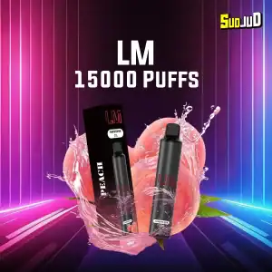 lm 15000 puffs กลิ่น Peach พีชหอมหวาน หอมละมุนแบบลูกพีชสุก