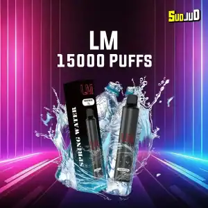 lm 15000 puffs กลิ่น Spring Water กลิ่นสะอาด สดชื่น เบาสบาย เหมือนน้ำแร่ธรรมชาติ