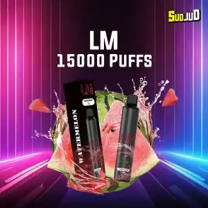 lm 15000 puffs กลิ่น Watermelon แตงโมหอมฉ่ำ สดชื่นเหมือนกินแตงโมเย็นๆ
